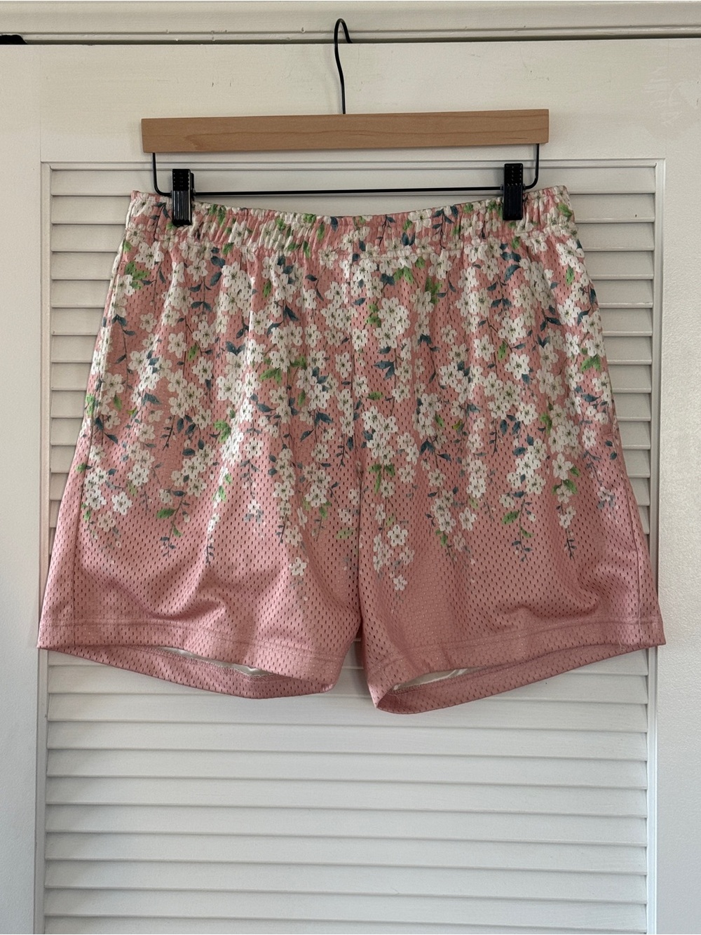 John Elliott Pink Floral Athletic Shorts